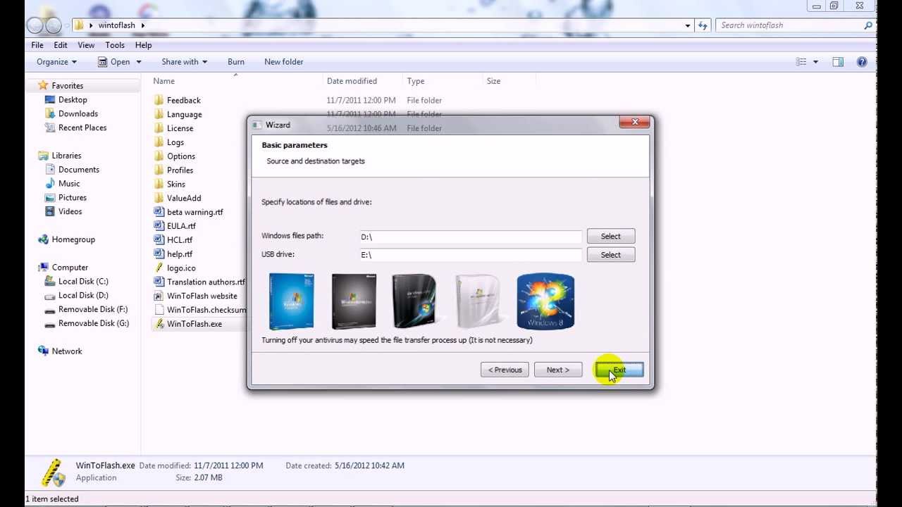 starting windows xp on mac iso file